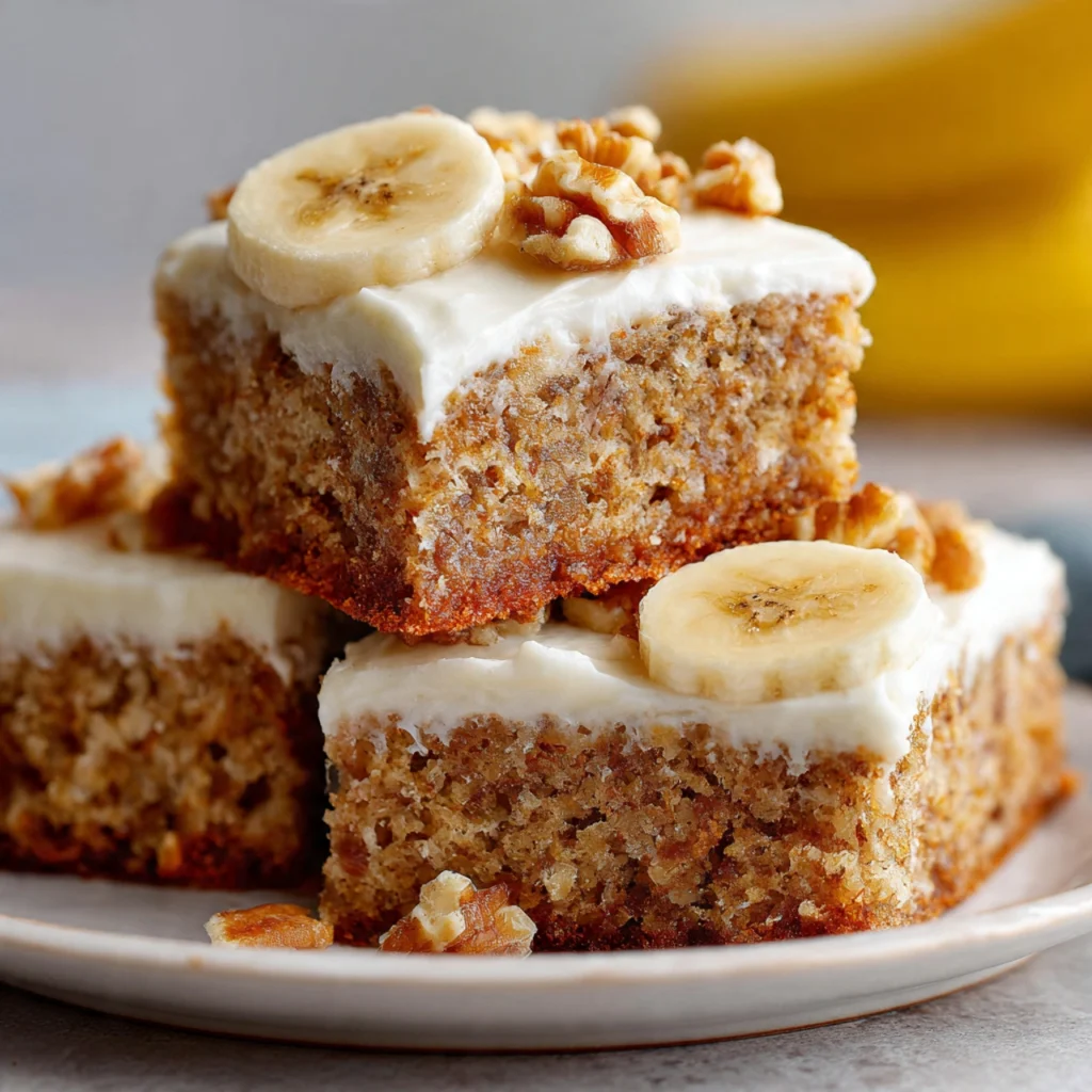 Banana Bars With Cream Cheese Frosting