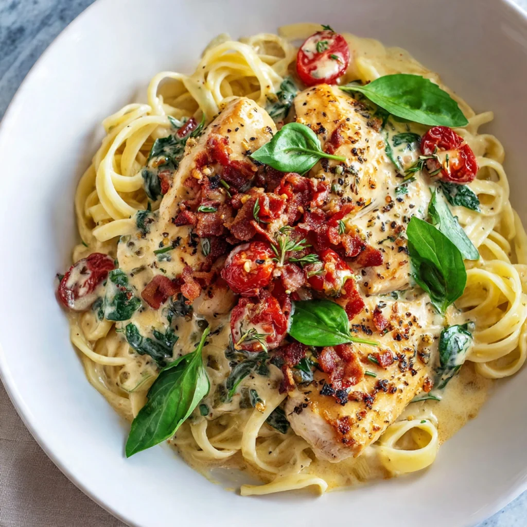 Best Creamy Tuscan Chicken Pasta (Quick 30-Minute Recipe) creamy tuscan chicken pasta
