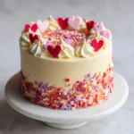 Funfetti Valentine Cake