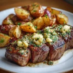 Garlic Butter Steak and Roasted Potatoes
