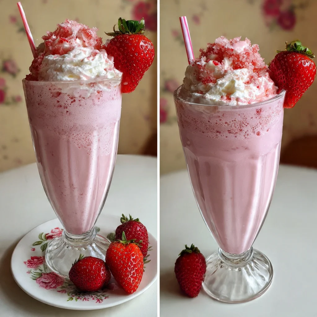 The Best Homemade Strawberry Milkshake (5-Minute Easy Recipe) homemade strawberry milkshake