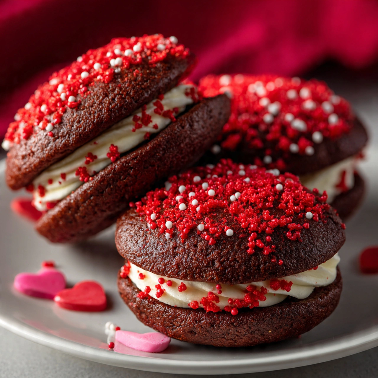 Easy Heart-Shaped Red Velvet Whoopie Pies to Bake This Valentine’s