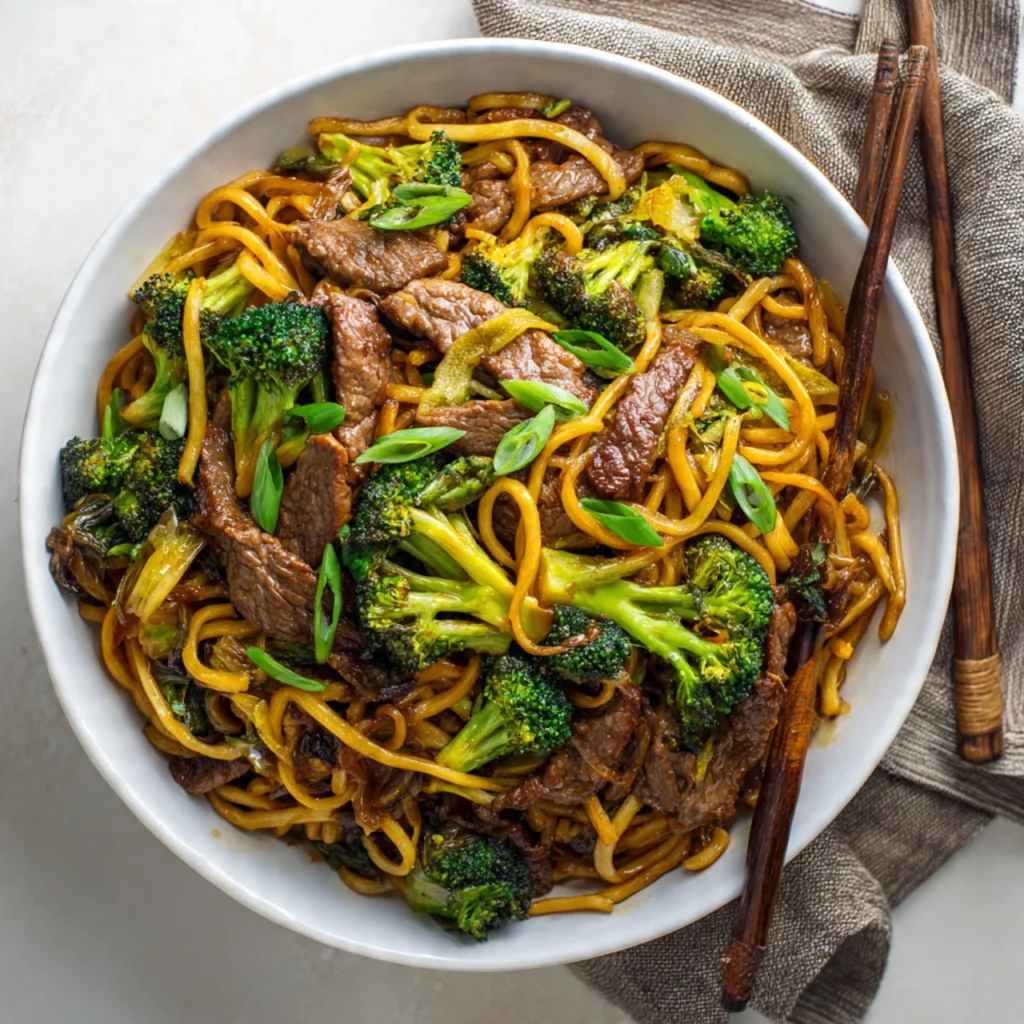 Beef and Broccoli Lo Mein

