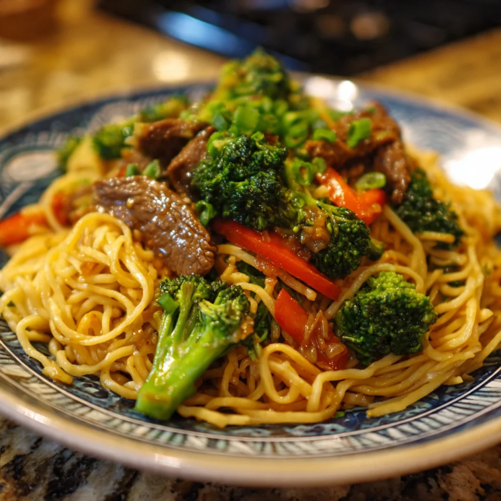Beef and Broccoli Lo Mein


