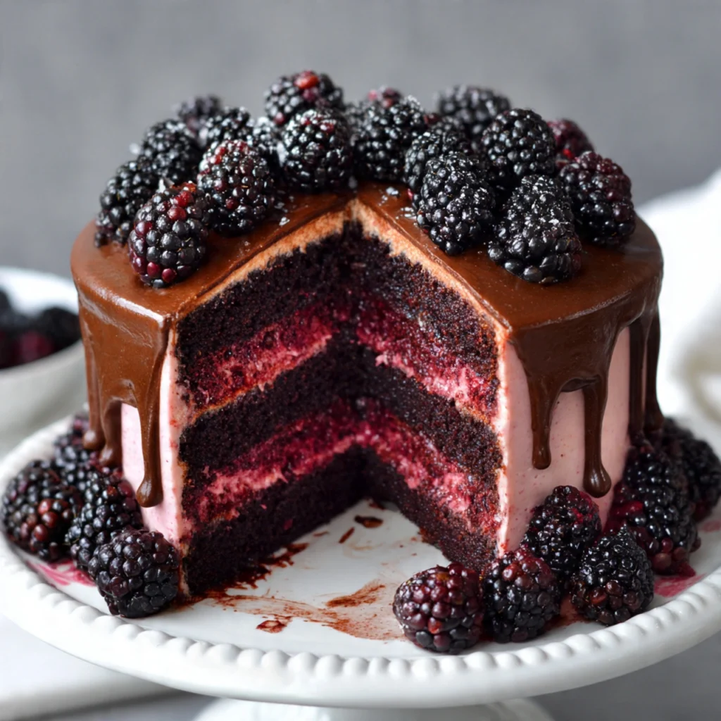 Blackberry Chocolate Cake