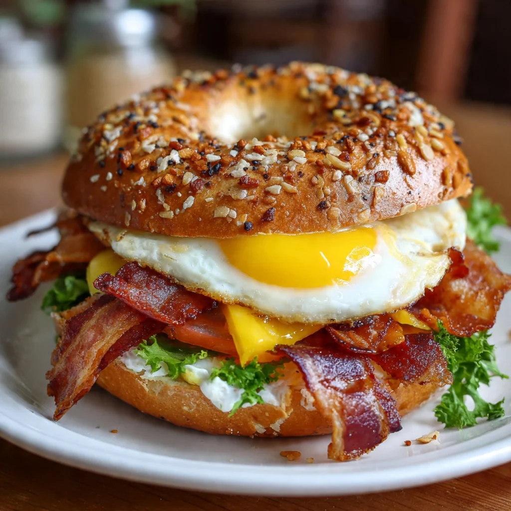 The High Protein Breakfast Bagel Everyone Is Making Now High Protein Breakfast Bagel