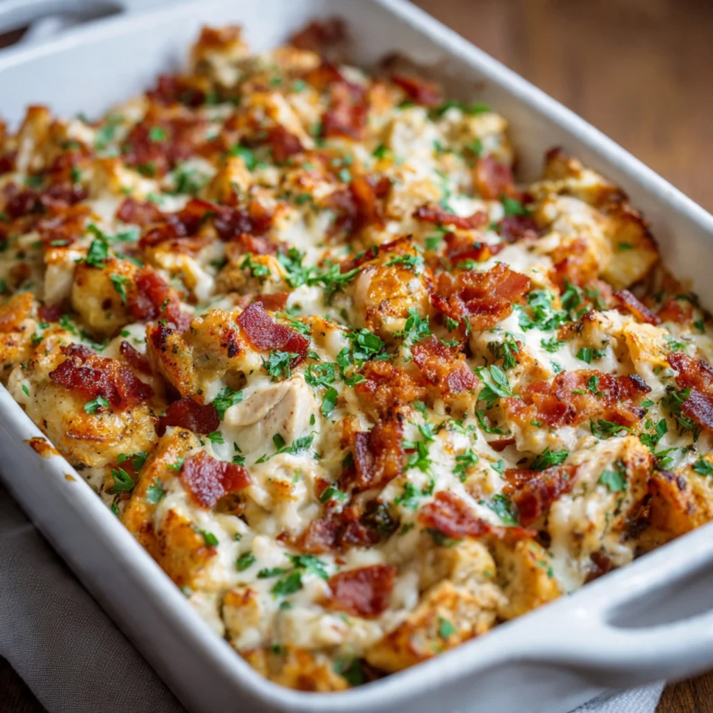 chicken bacon ranch casserole