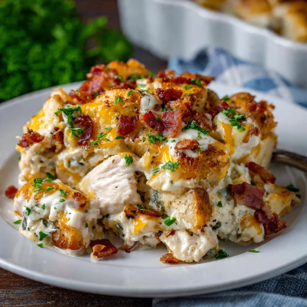 chicken bacon ranch casserole