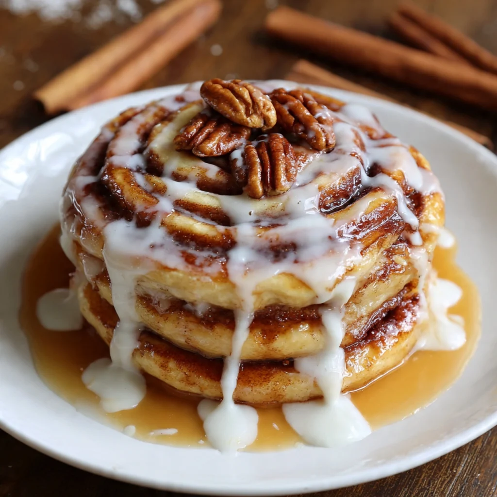 Cinnamon Roll Pancakes

