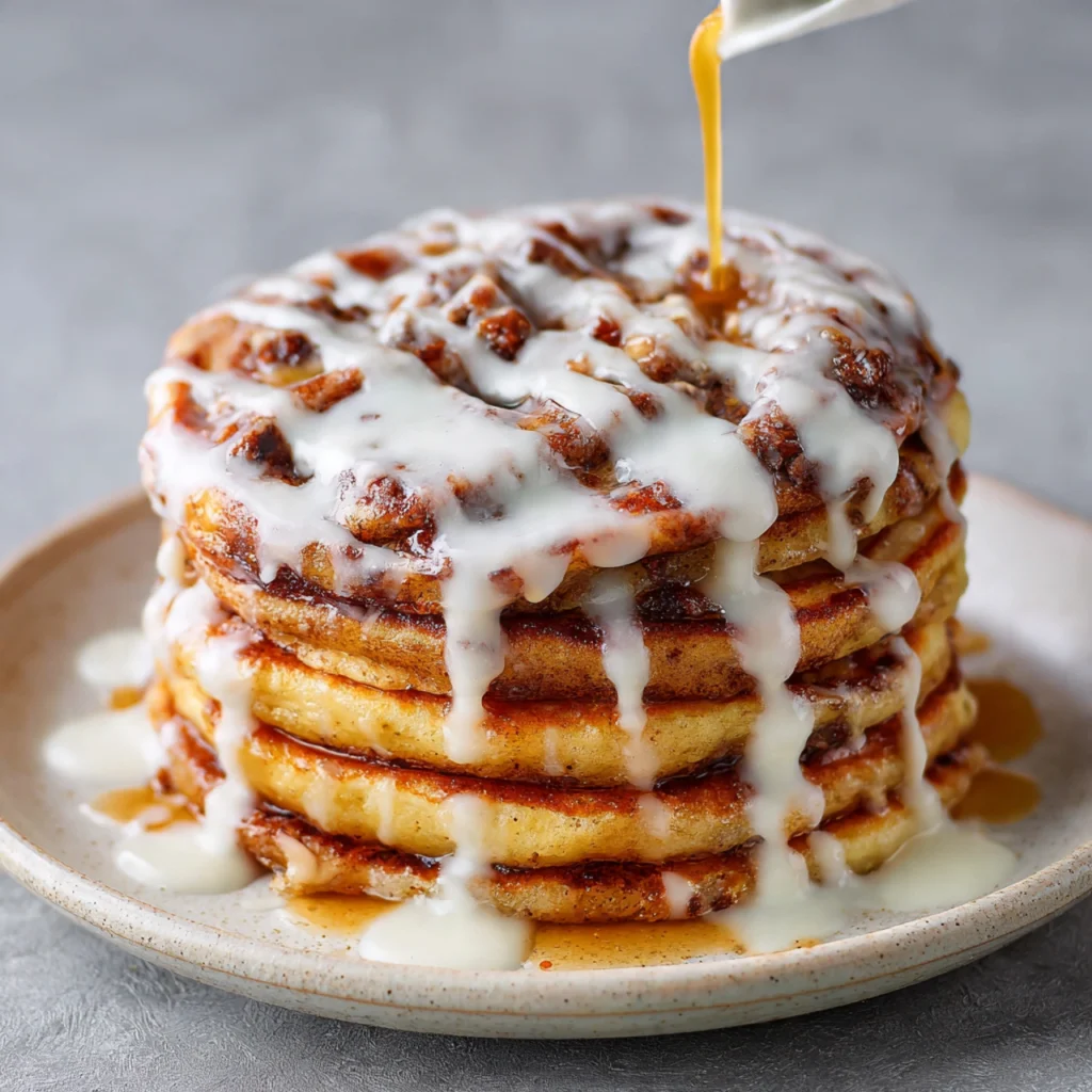 Cinnamon Roll Pancakes

