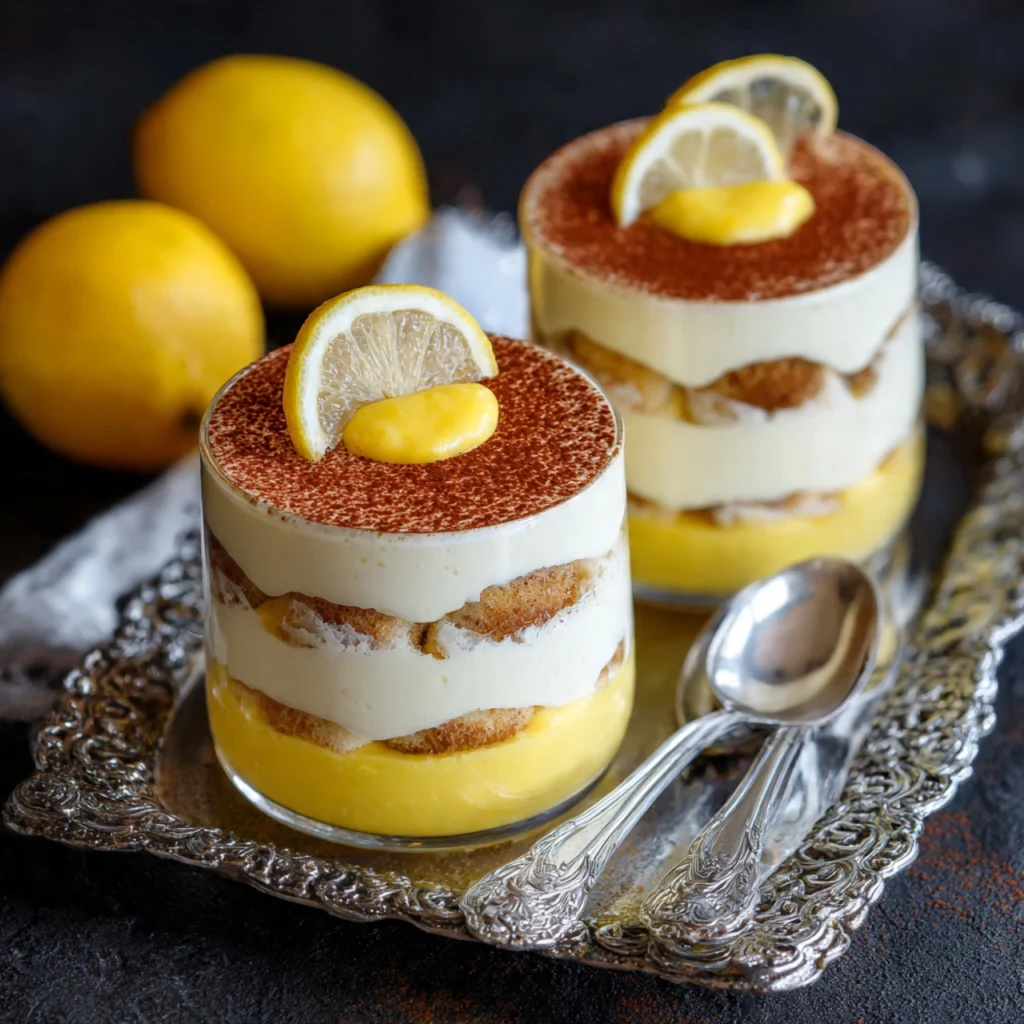 Lemon Tiramisu with Lemon Curd