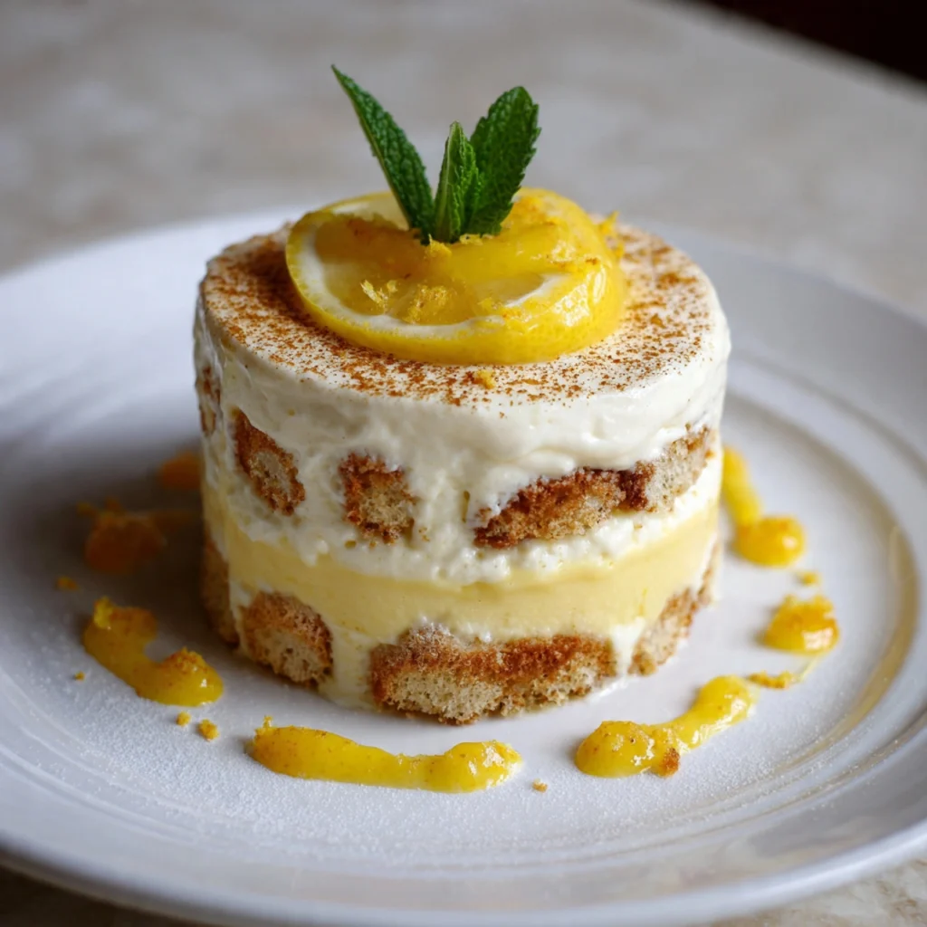 Lemon Tiramisu with Lemon Curd