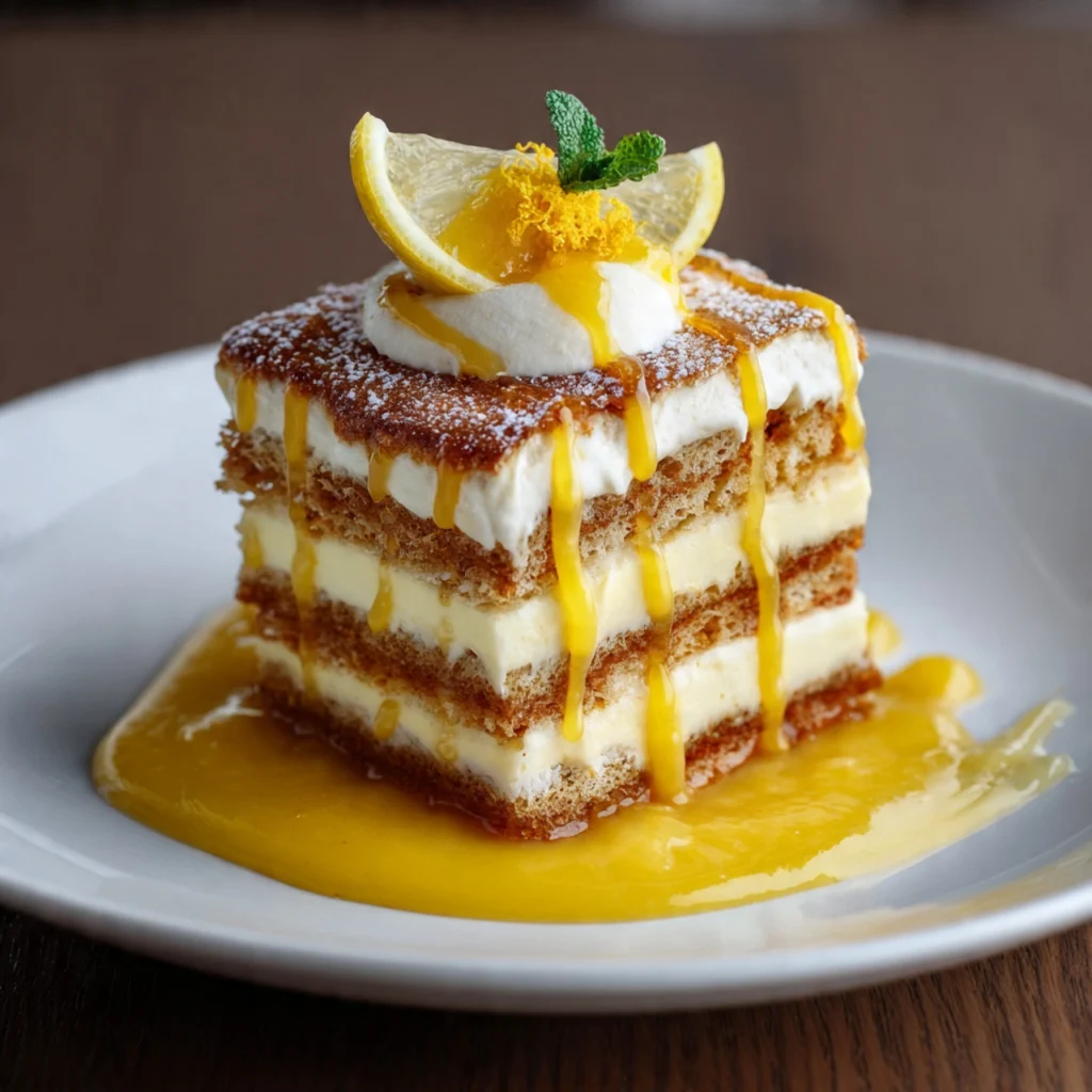 Lemon Tiramisu with Lemon Curd