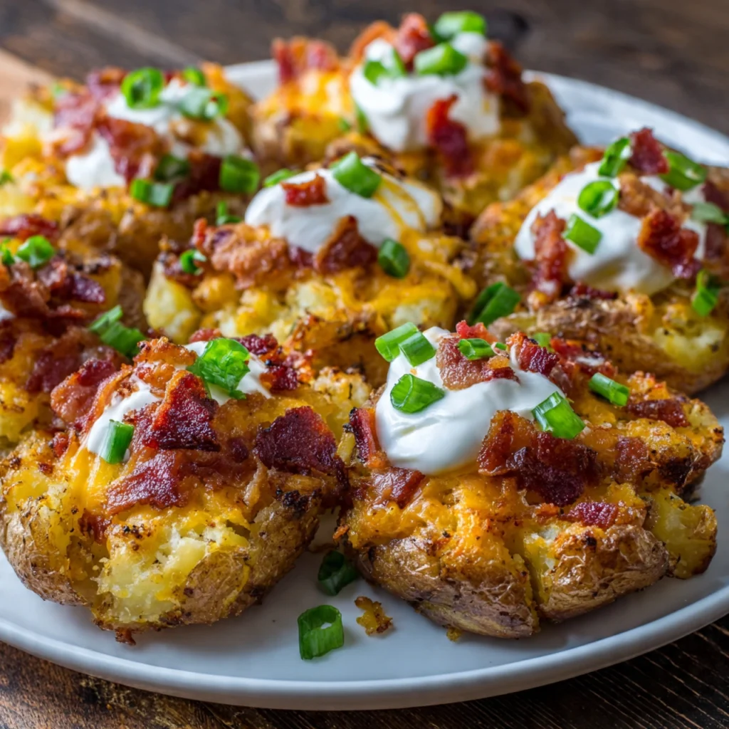 Loaded Smashed Potatoes

