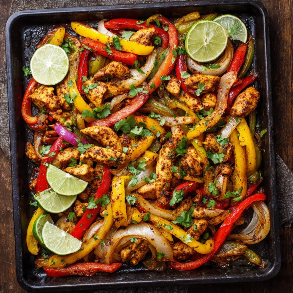 The Most Amazing Sheet Pan Chicken Fajitas SHEET PAN CHICKEN FAJITAS