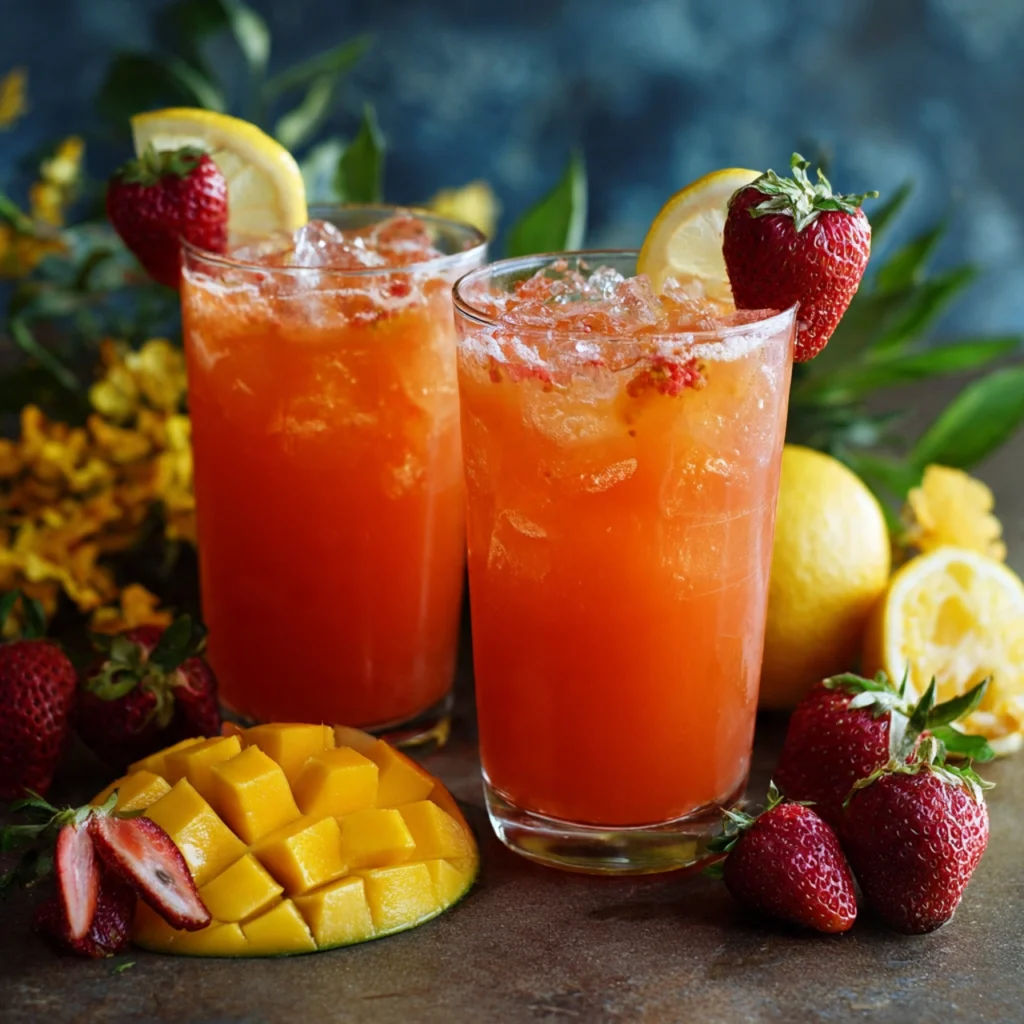 Strawberry Mango Lemonade