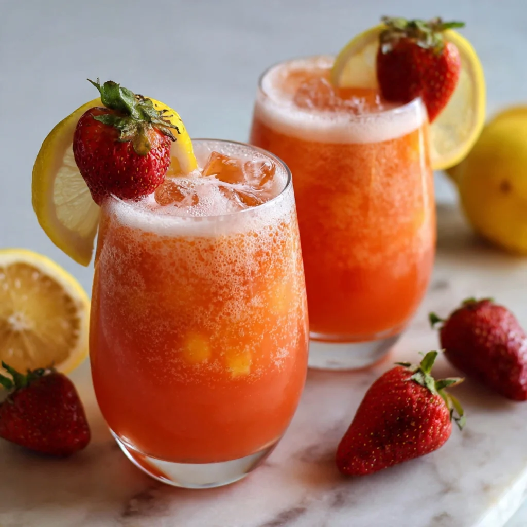 Strawberry Mango Lemonade
