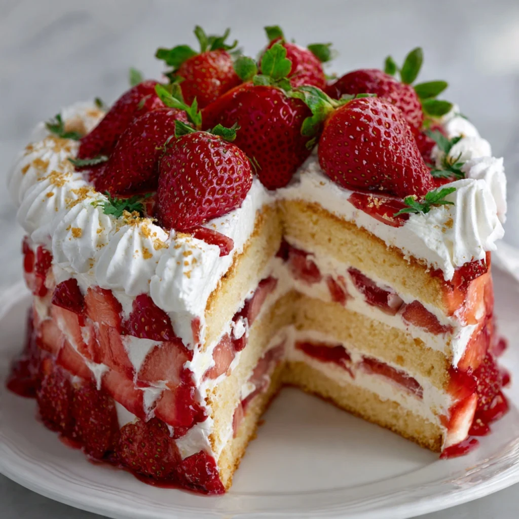 Strawberry Shortcake Cake