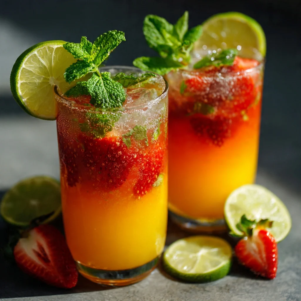 How to Make a Beautiful Sunrise Mocktail SUNRISE MOCKTAIL