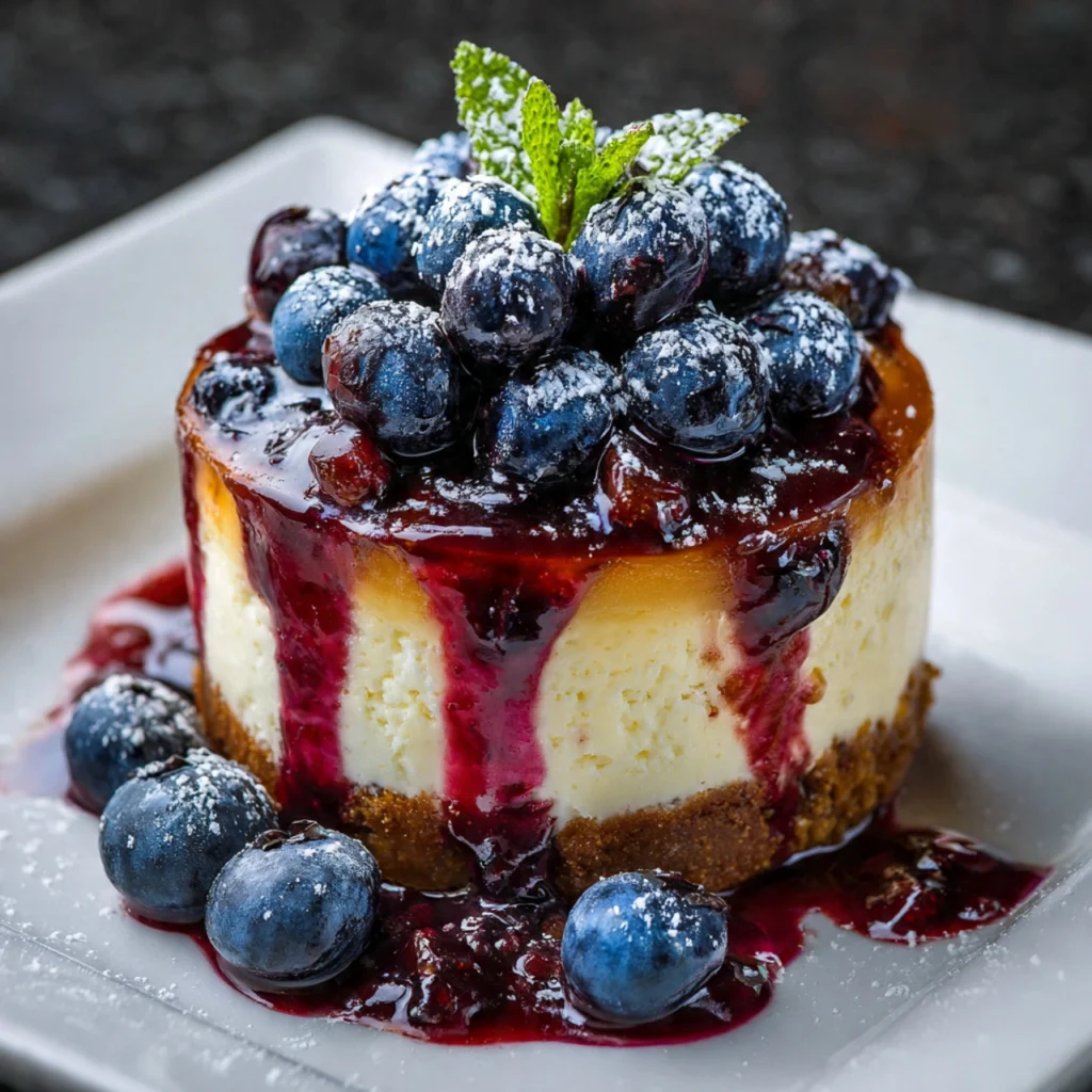 Blueberry cheesecake


