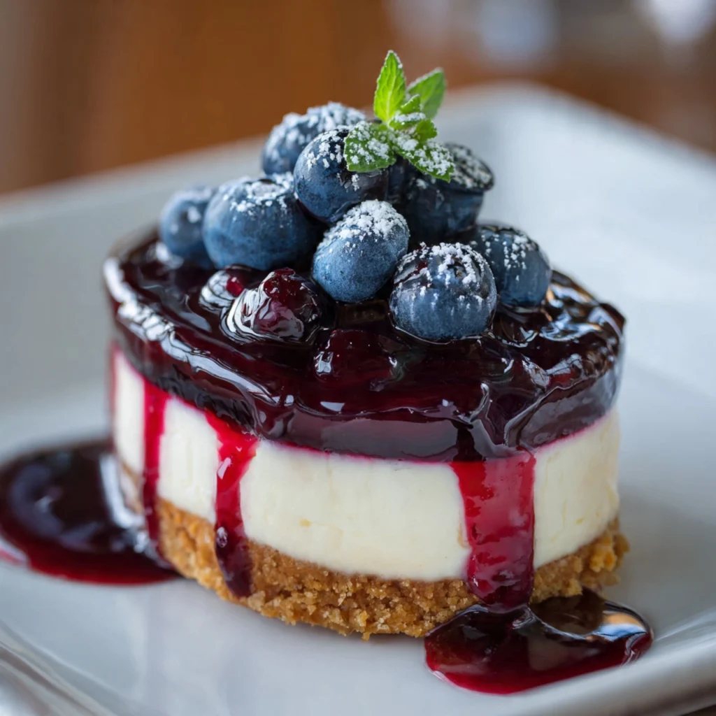 Blueberry cheesecake

