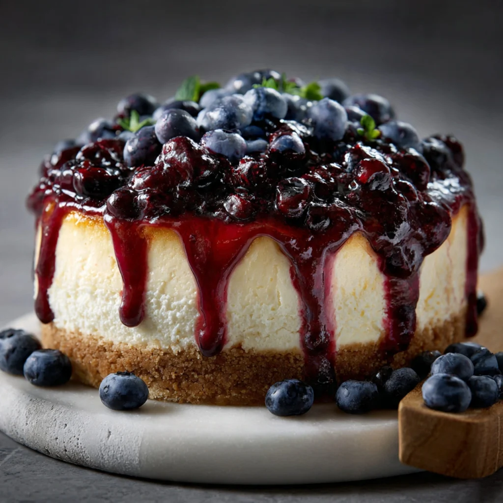 Blueberry cheesecake

