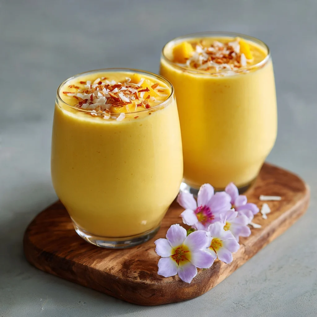 Mango Coconut Milk Smoothie