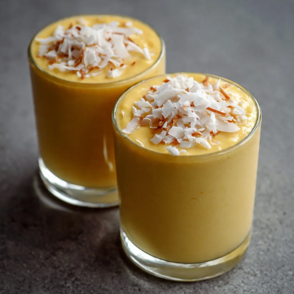 Mango Coconut Milk Smoothie