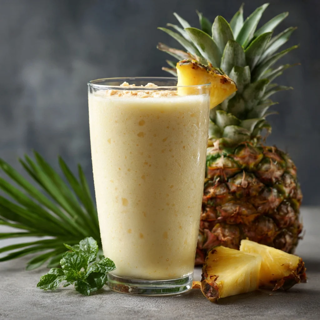 The Best Piña Colada Protein Smoothie-So Easy Anyone Can Make Piña Colada Protein Smoothie