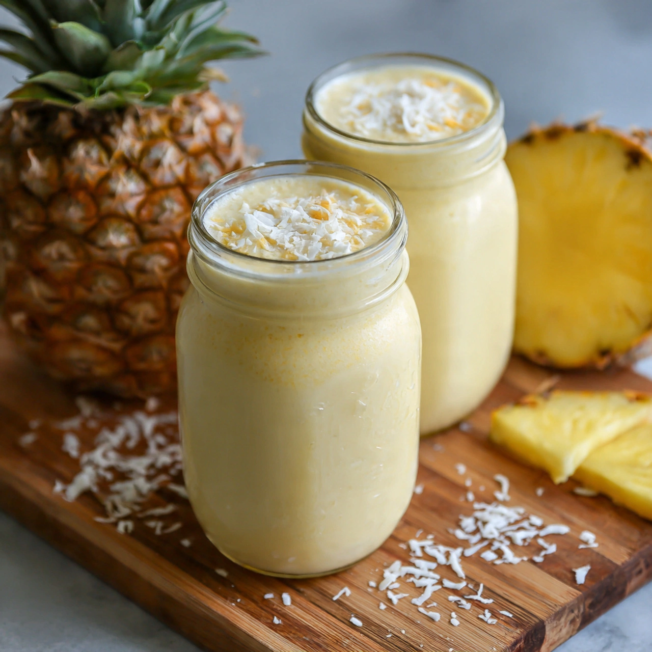 The Best Piña Colada Protein Smoothie-So Easy Anyone Can Make