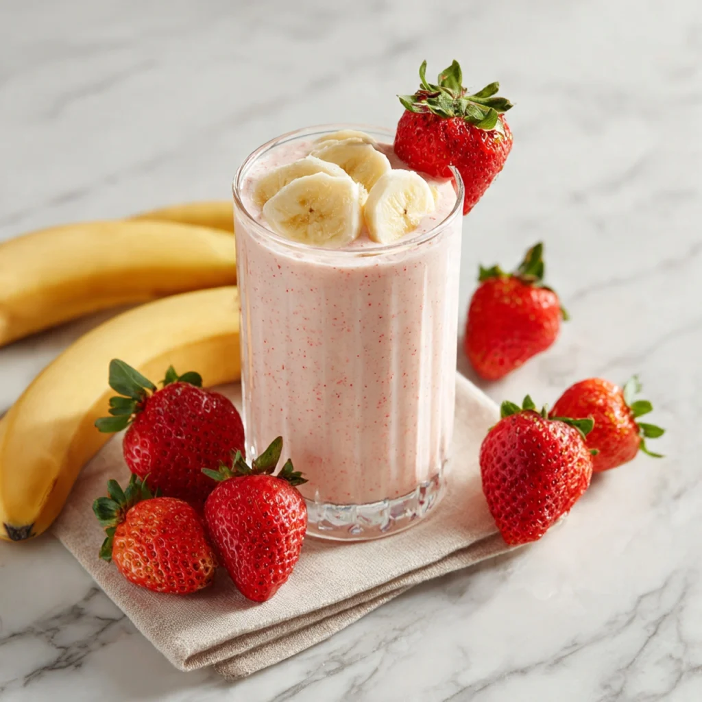Strawberry Banana Cream Smoothie