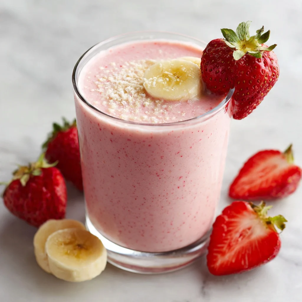 Strawberry Banana Cream Smoothie