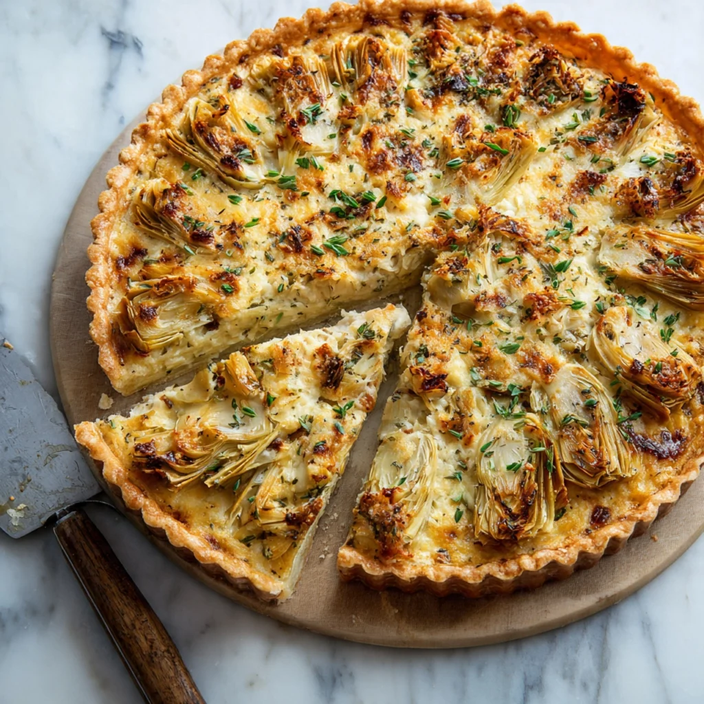 Artichoke Gouda Tart