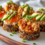 Baked Chipotle Salmon Sushi Cups