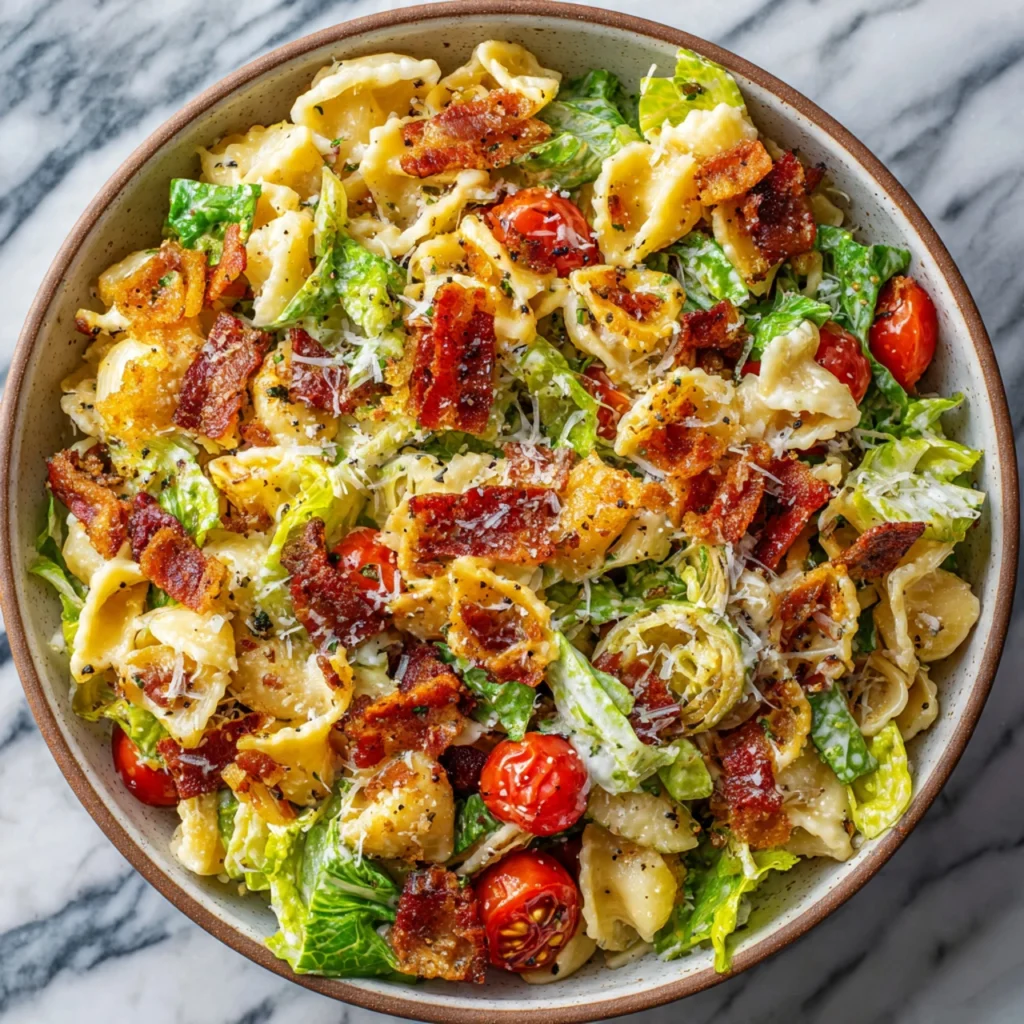 Caesar Pasta Salad: The Flavor Bomb You Need Now BLT Caesar Pasta Salad