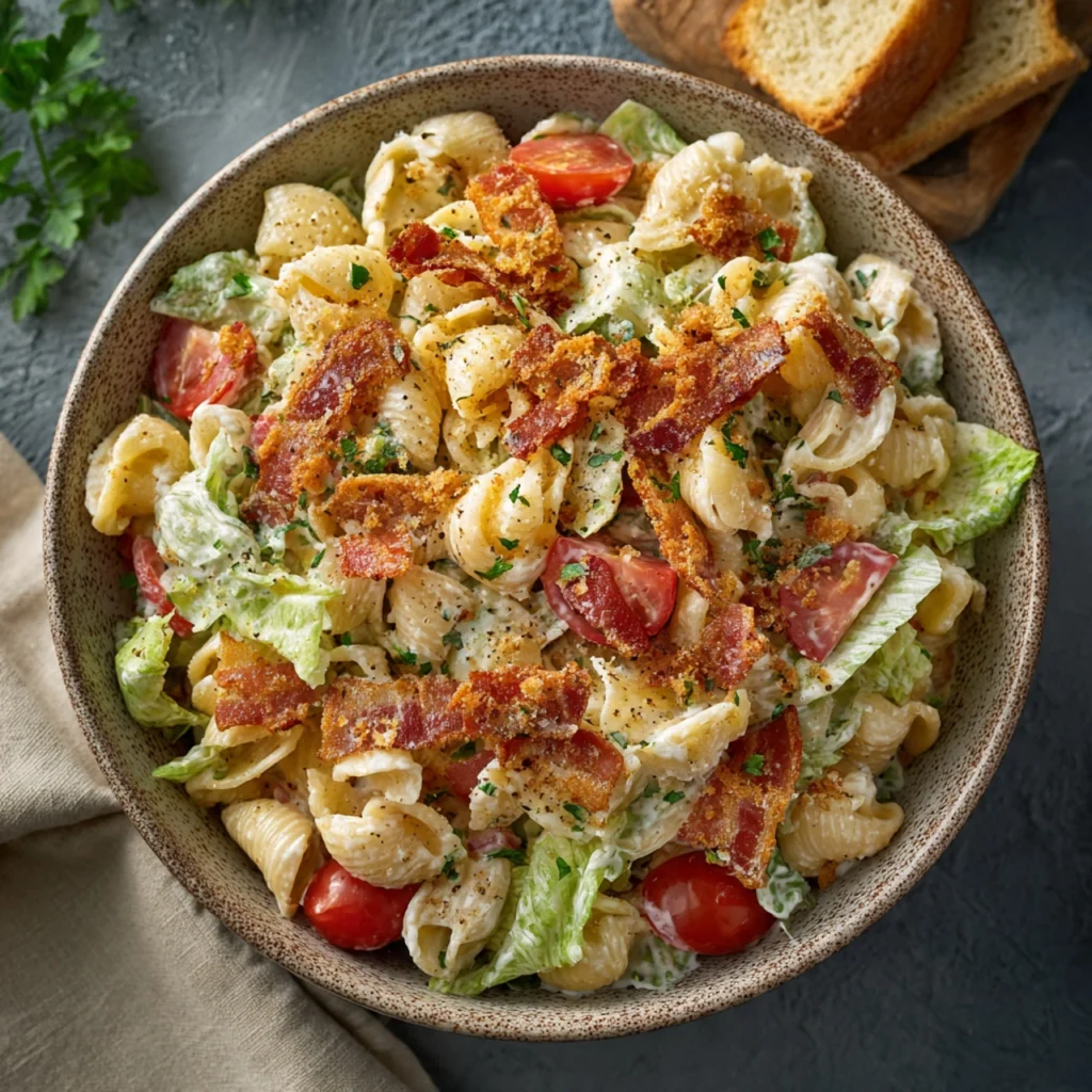 Caesar Pasta Salad: The Flavor Bomb You Need Now BLT Caesar Pasta Salad