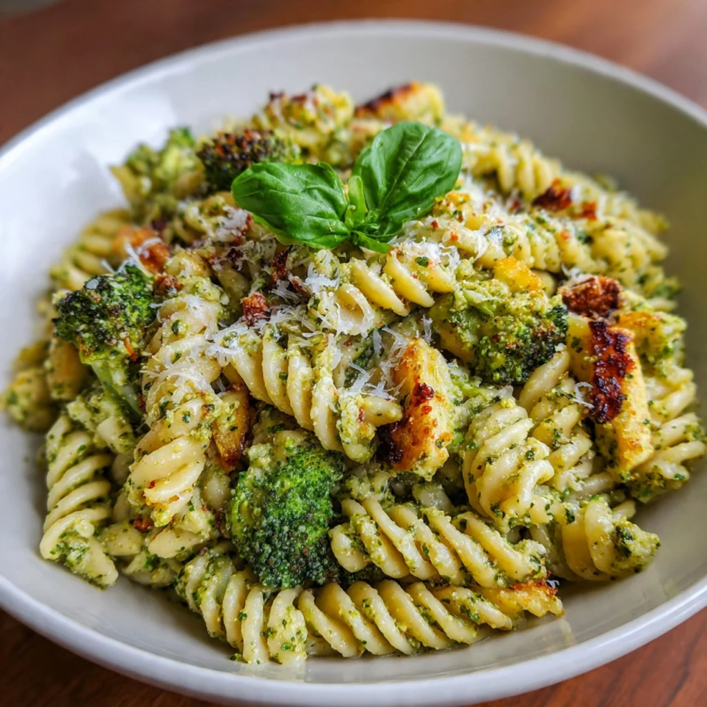 Broccoli Cheese Pesto Pasta
