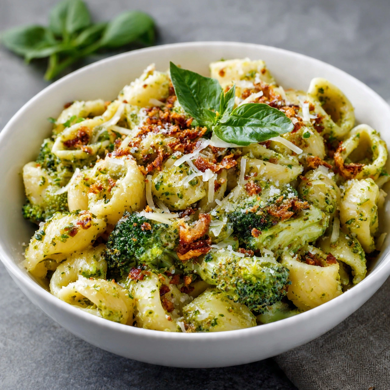 Broccoli Cheese Pesto Pasta