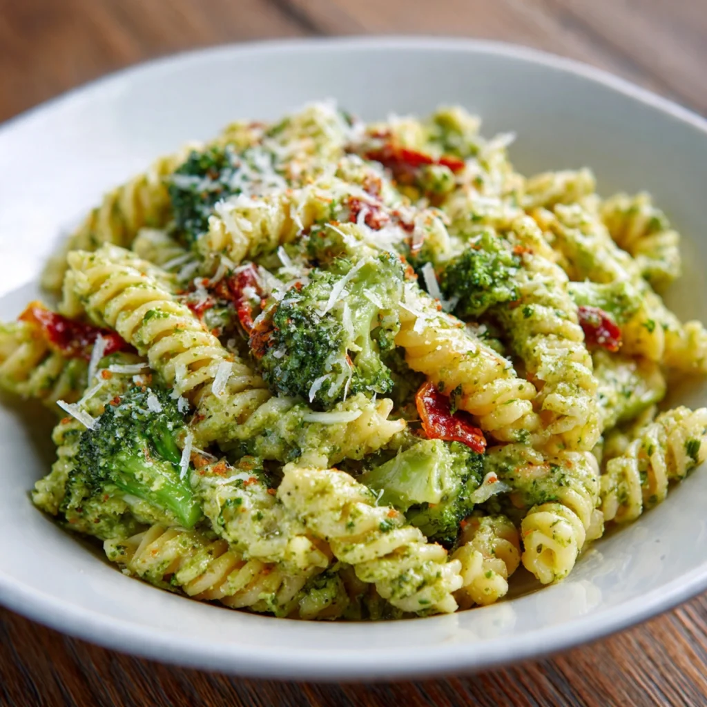 Broccoli Cheese Pesto Pasta