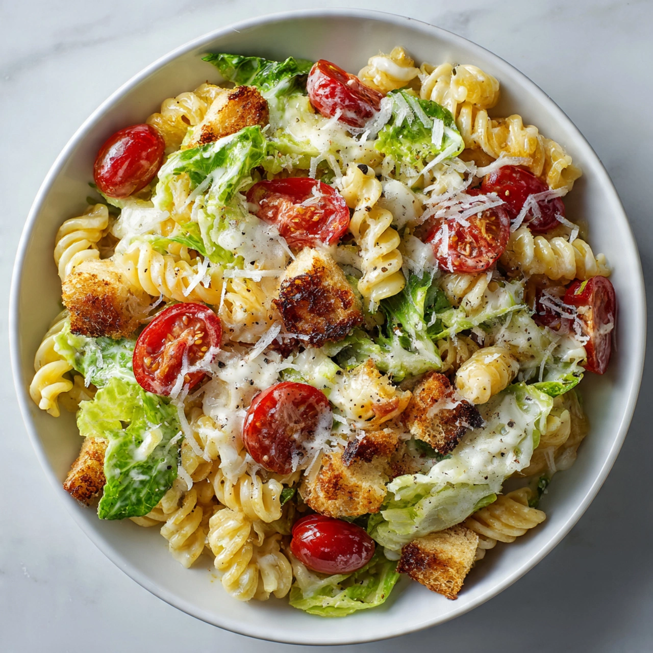 Caprese Caesar Pasta Salad