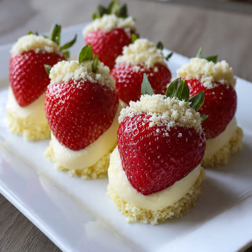 Cheesecake Deviled Strawberries
