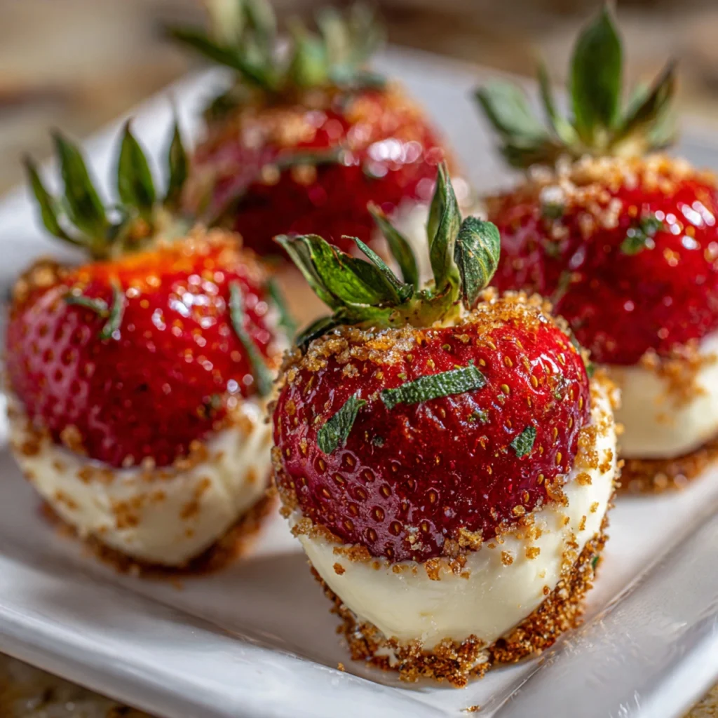 Cheesecake Deviled Strawberries
