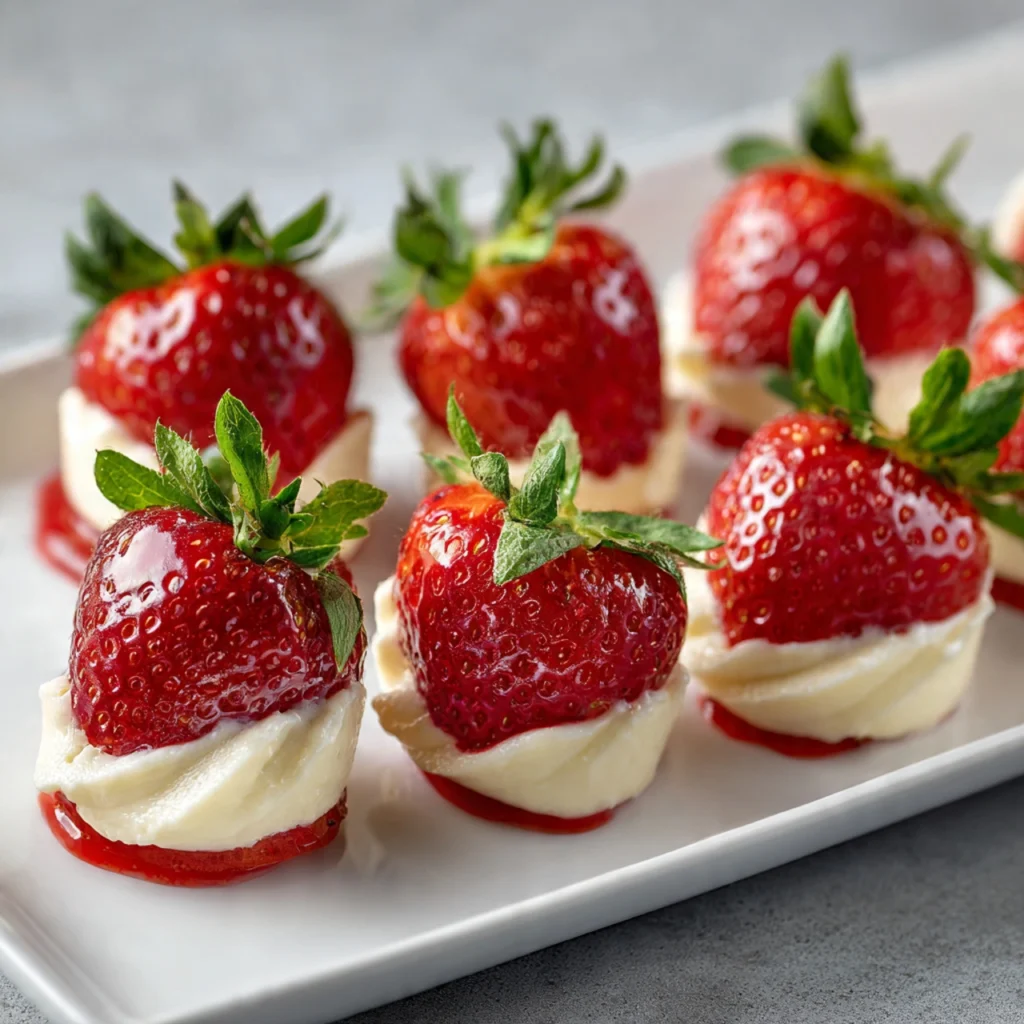 Cheesecake Deviled Strawberries
