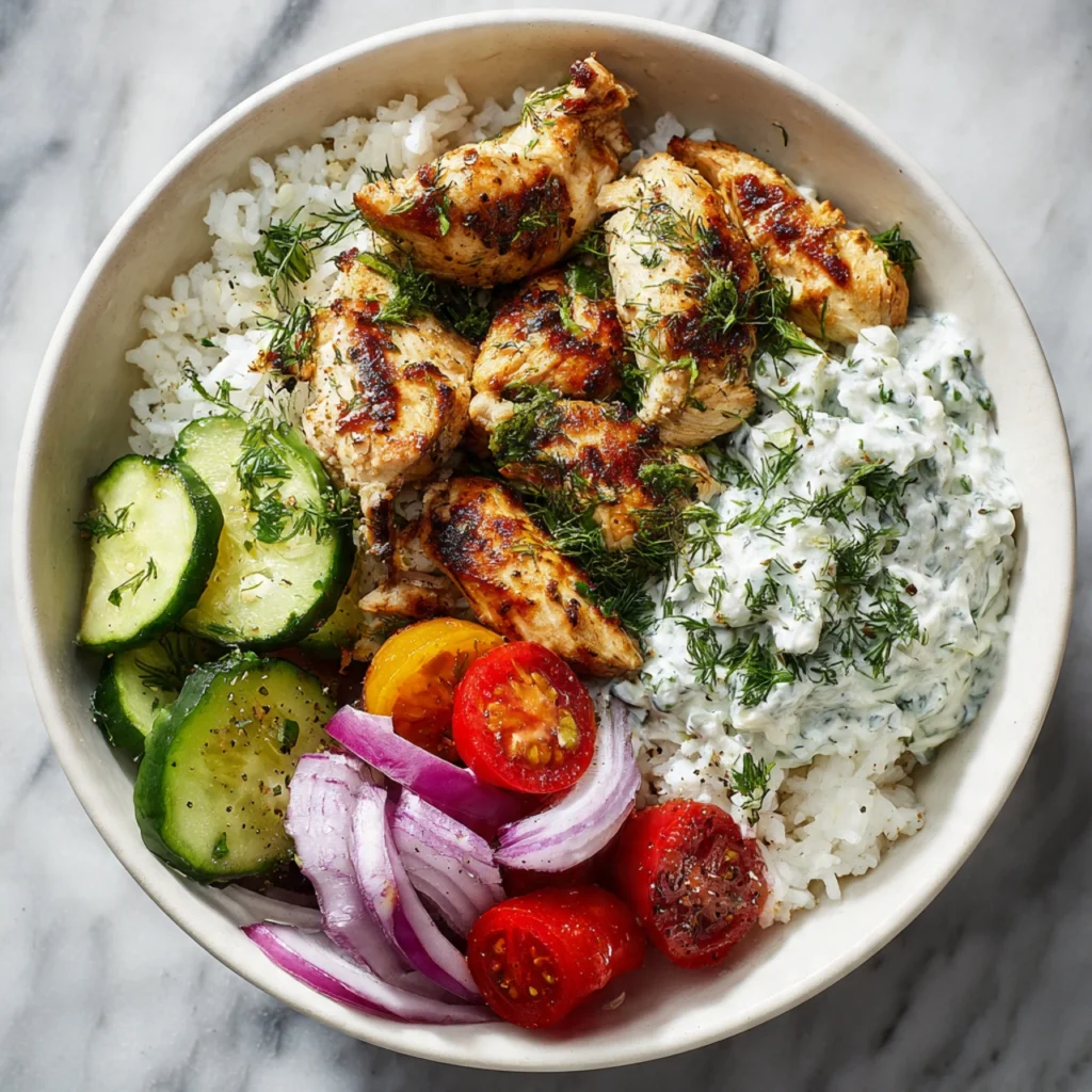 Chicken Tzatziki Bowls