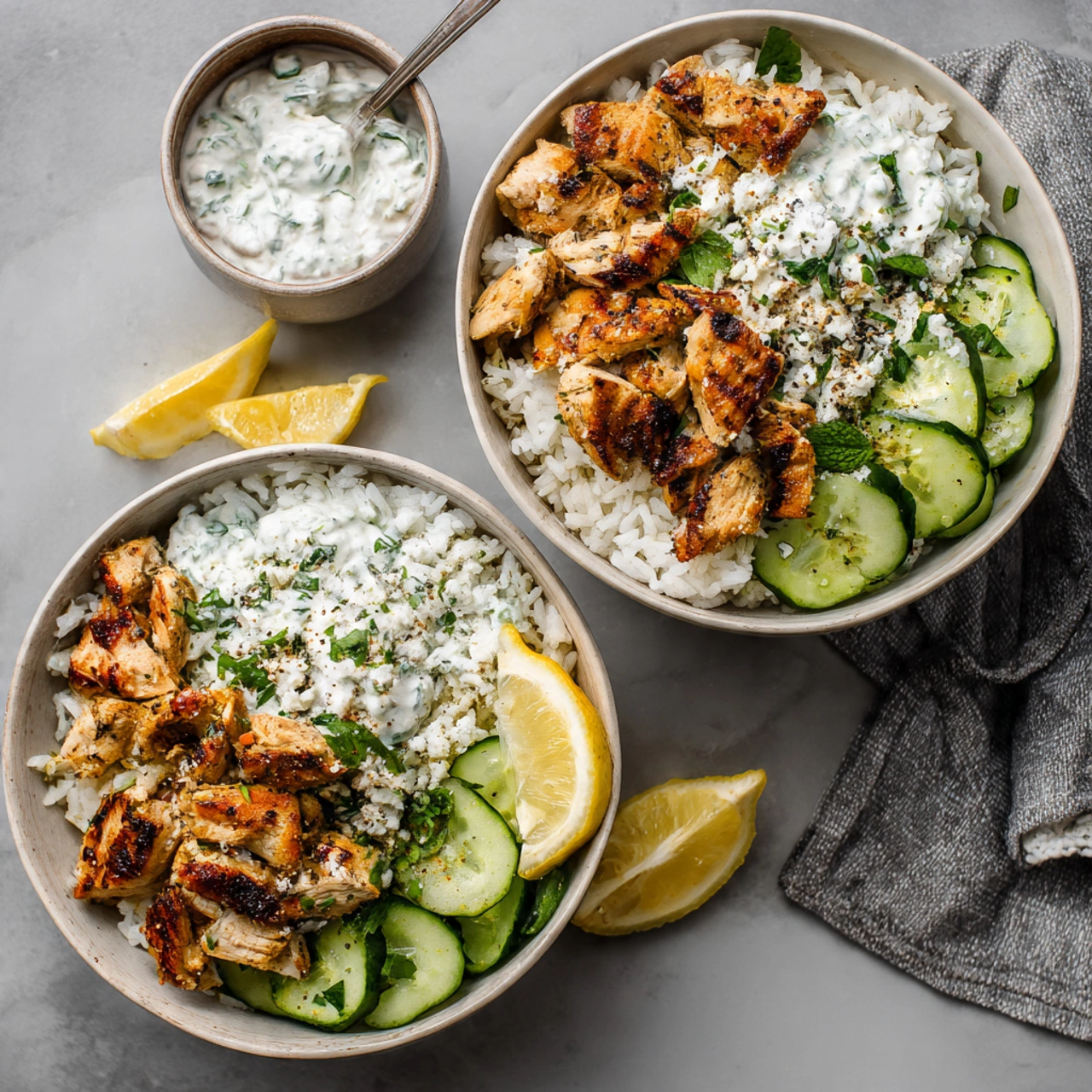 The Best Healthy Chicken Tzatziki Bowls You’ll Love!