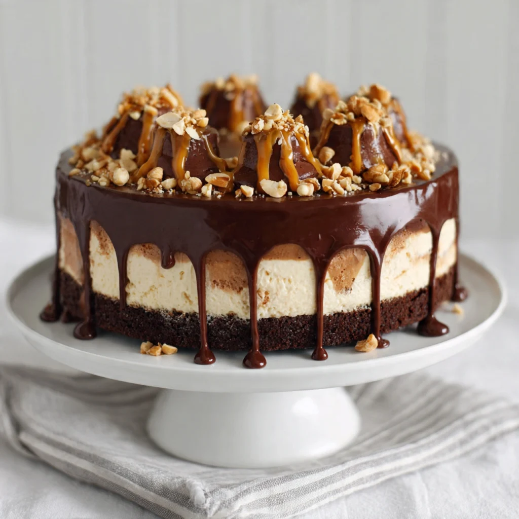 Chocolate Peanut Butter Ice Cream Cak Everyone Will Love It Chocolate Peanut Butter Ice Cream Cake