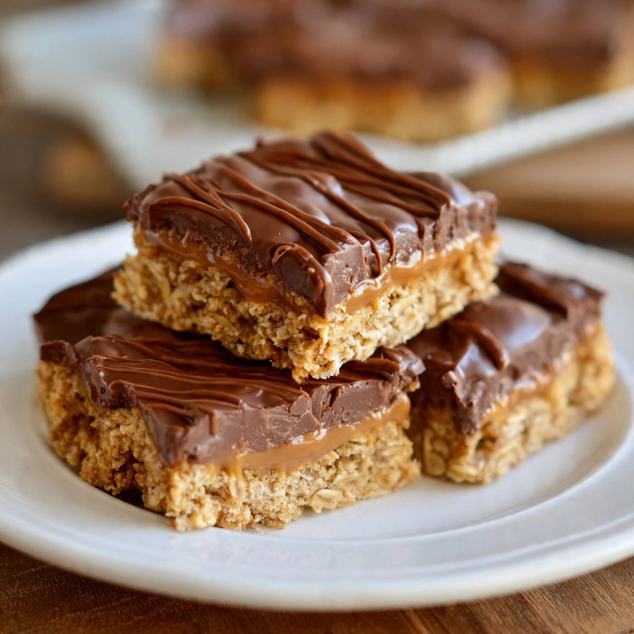 Chocolate Peanut Butter Oatmeal Bars Everyone Will Love It!