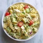 Creamy Avocado Ranch Chicken Pasta Salad