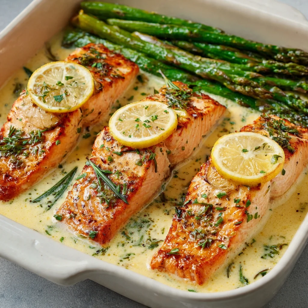 How to Make Creamy Garlic Butter Baked Salmon Creamy Garlic Butter Baked Salmon