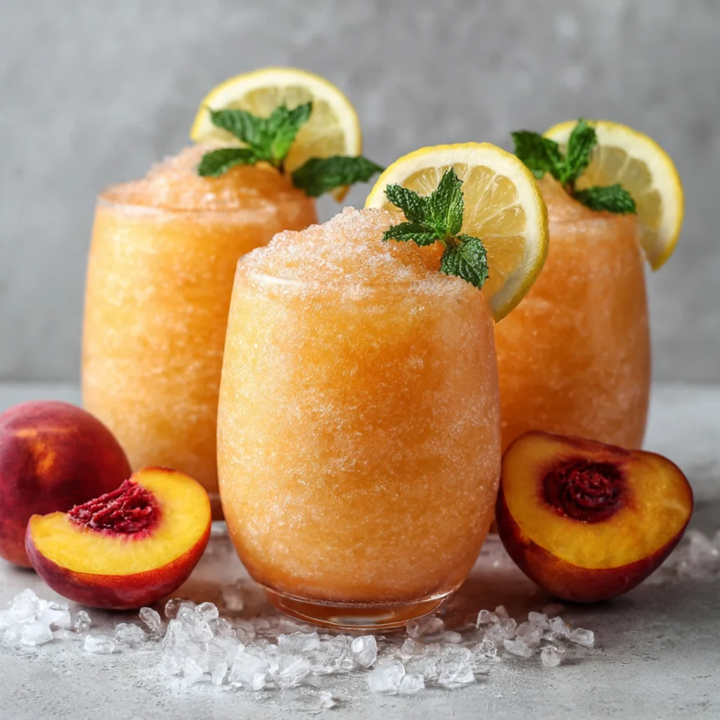 The Ultimate Frozen Peach Rosé You Need Now Frozen Peach Rosé Slushy